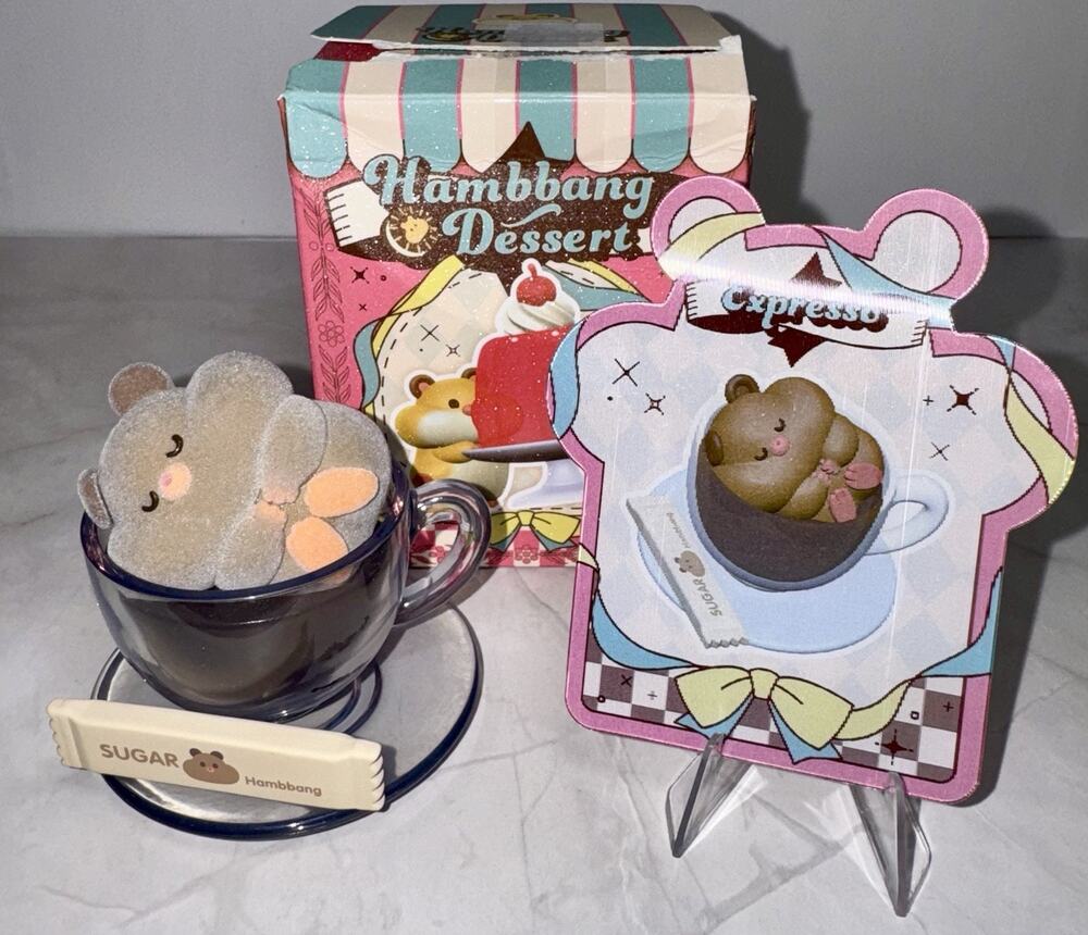 Kawaii Hamster Dessert Series Blind Box Confirmed Figure Expresso